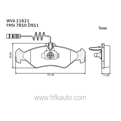 190.21621.22 Mercedes Sprınter, Vıto, VW Disk Fren Balatası