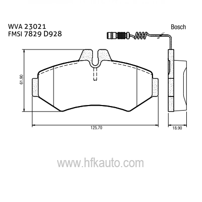 190.23021.00 Mercedes Sprinter, VW Arka Disk Fren Balatası