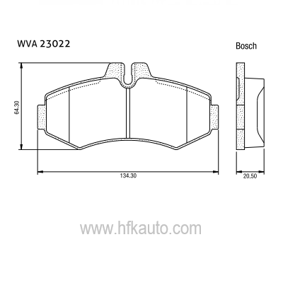 190.23022.00 Mercedes Vito Ön Disk Fren Balatası