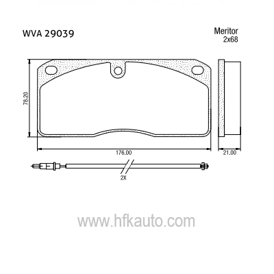 190.29039.00 Volvo FLC140, FL6 Seri Ön-Arka Disk Fren Balatası