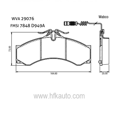190.29076.00 Mercedes Sprinter, Vario, VW Ön-Arka Disk Fren Balatası