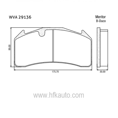190.29136.00 Volvo FL Seri Ön-Arka Disk Fren Balatası