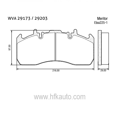 190.29173.00 Renault Midlum, Volvo FL II Ön-Arka Disk Fren Balatası