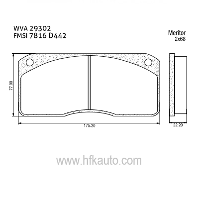 190.29302.00 AWD, Ford, Volvo, Nissan Ön-Arka Disk Fren Balatası