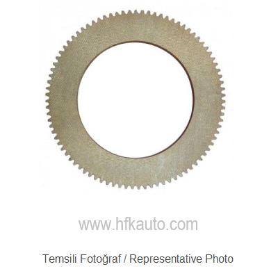 310x157x10mm Dıştan 72 Dişli Balata
